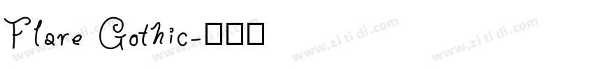 Flare Gothic字体转换